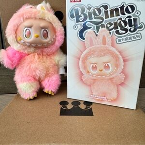 Pop Mart Labubu pink & yellow highlighter Big Into Energy LOYALTY Authentic NIB